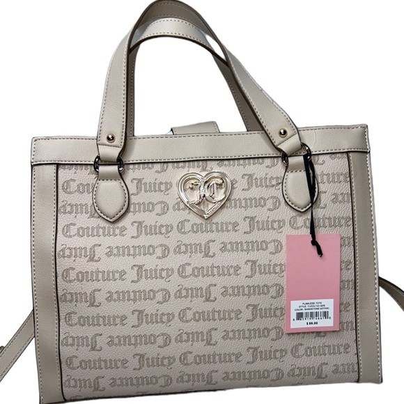 NWT Juicy Couture Flawless Tote Sandstone Gothic $99 - Picture 4 of 6